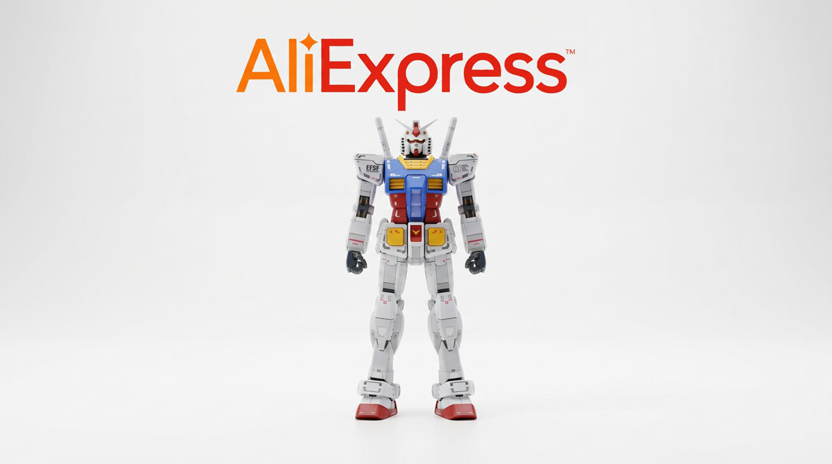 Купување на Gundam фигури на AliExpress