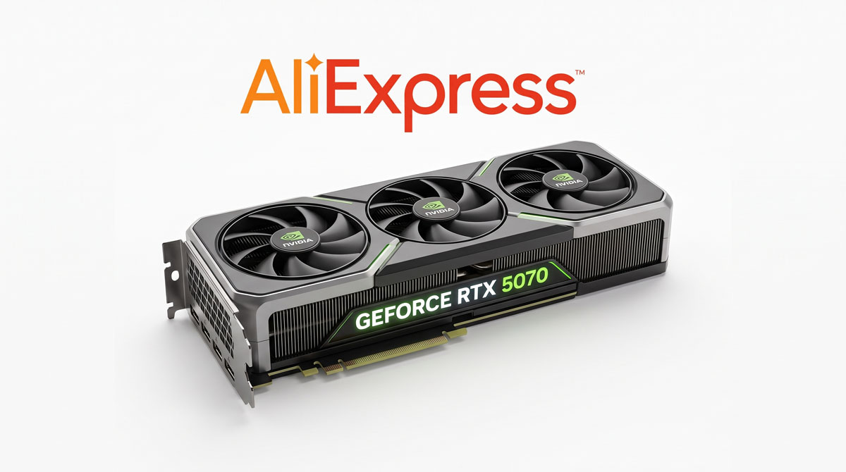 NVIDIA GeForce RTX 5070 на AliExpress